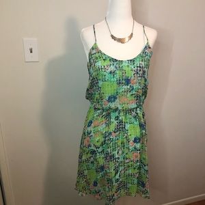 Multicolor Spaghetti Strap Dress